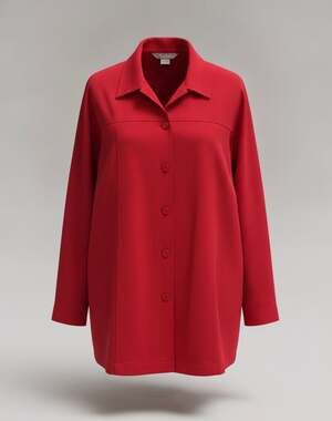 Tanjay Long Sleeve Button Up Shirt Size L Red